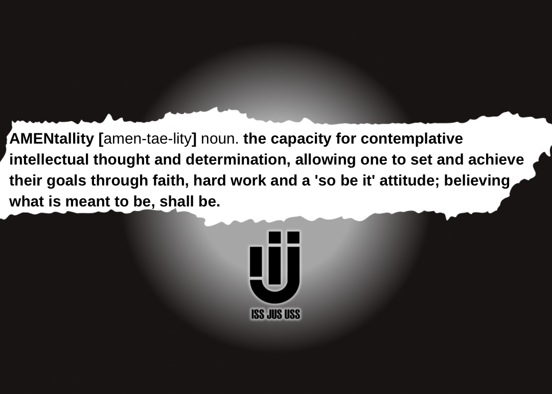 AMENtallity Define-Black Tee(White)