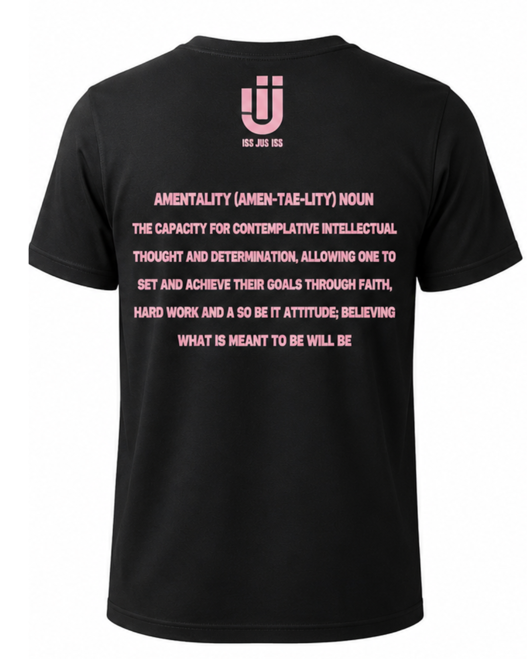 AMENtallity Define-Black Tee(Pink)