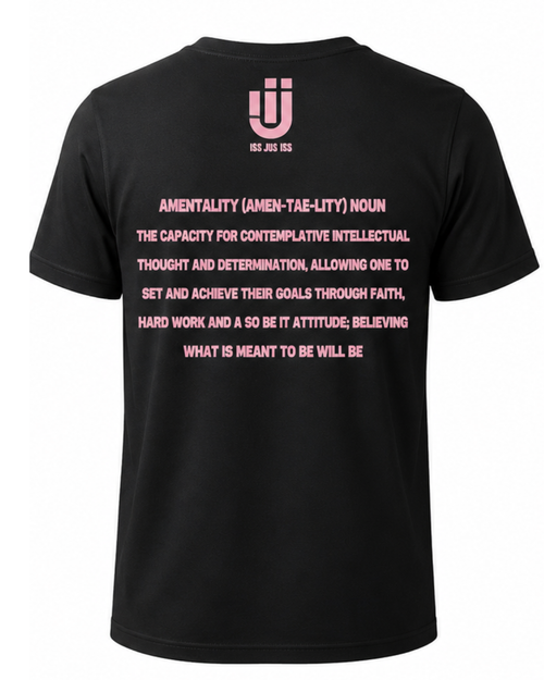 AMENtallity Define-Black Tee(Pink)