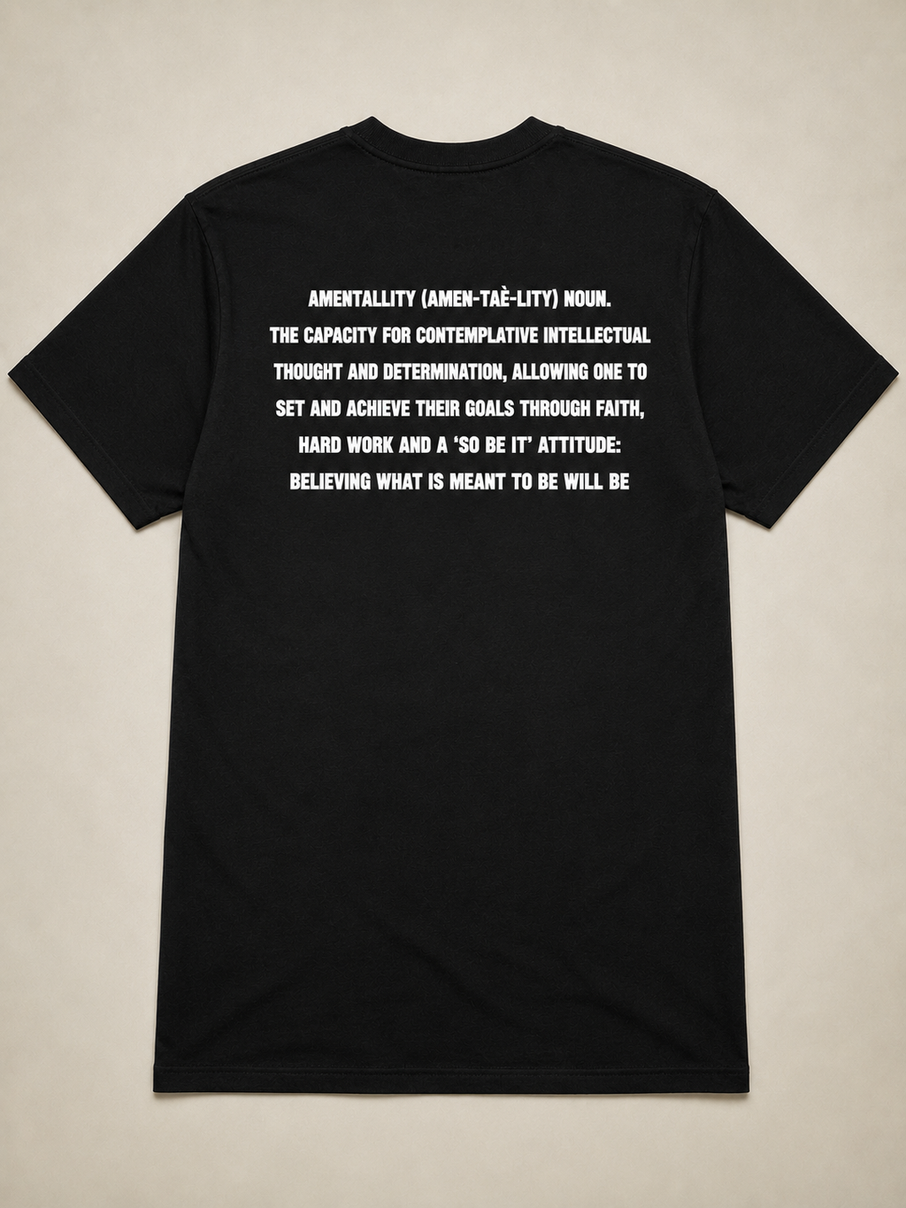 AMENtallity Define-Black Tee(White)