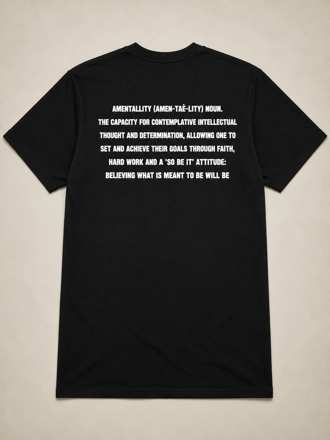 AMENtallity Define-Black Tee(White)