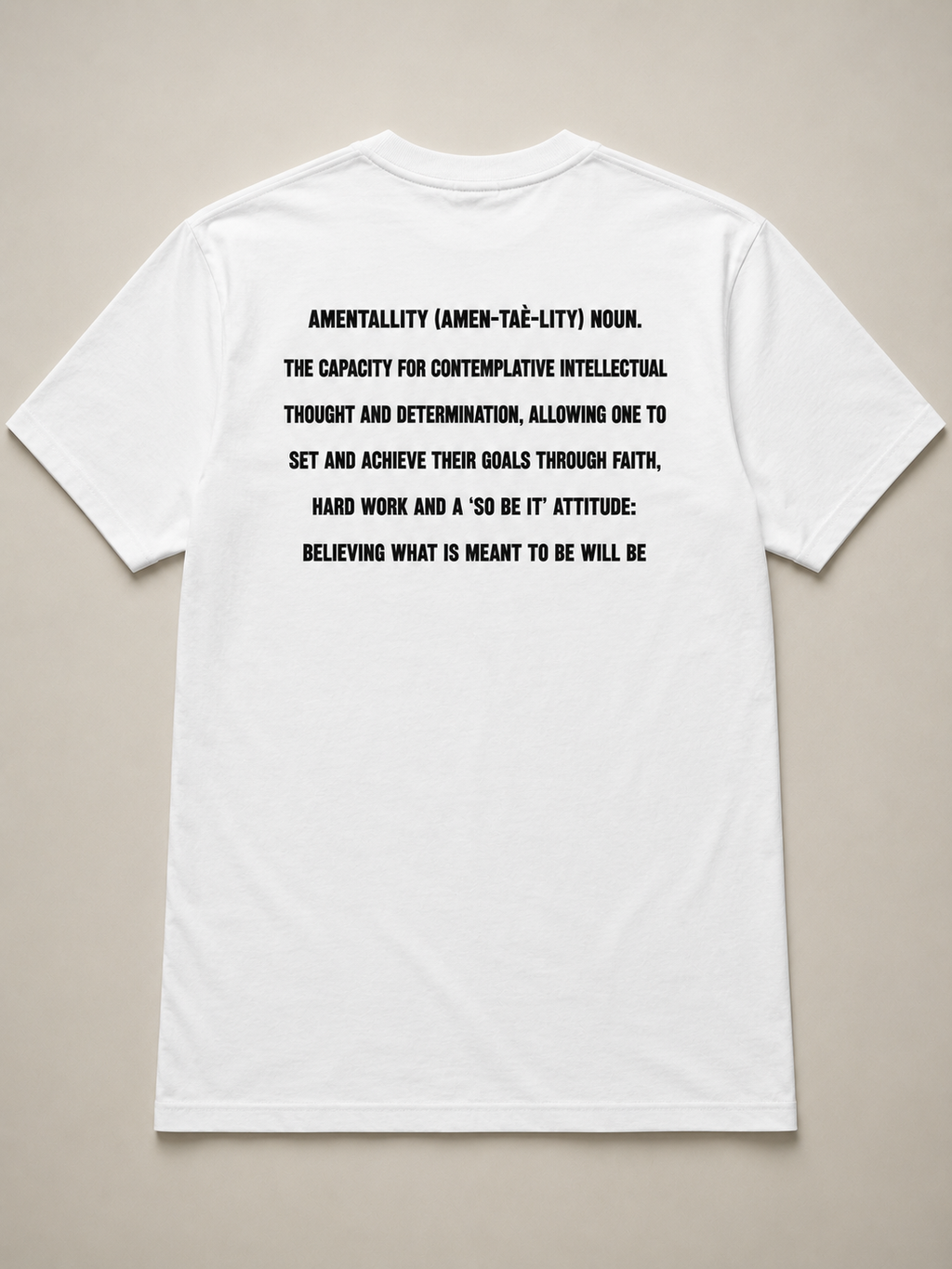 AMENtallity Define-White Tee(Black)