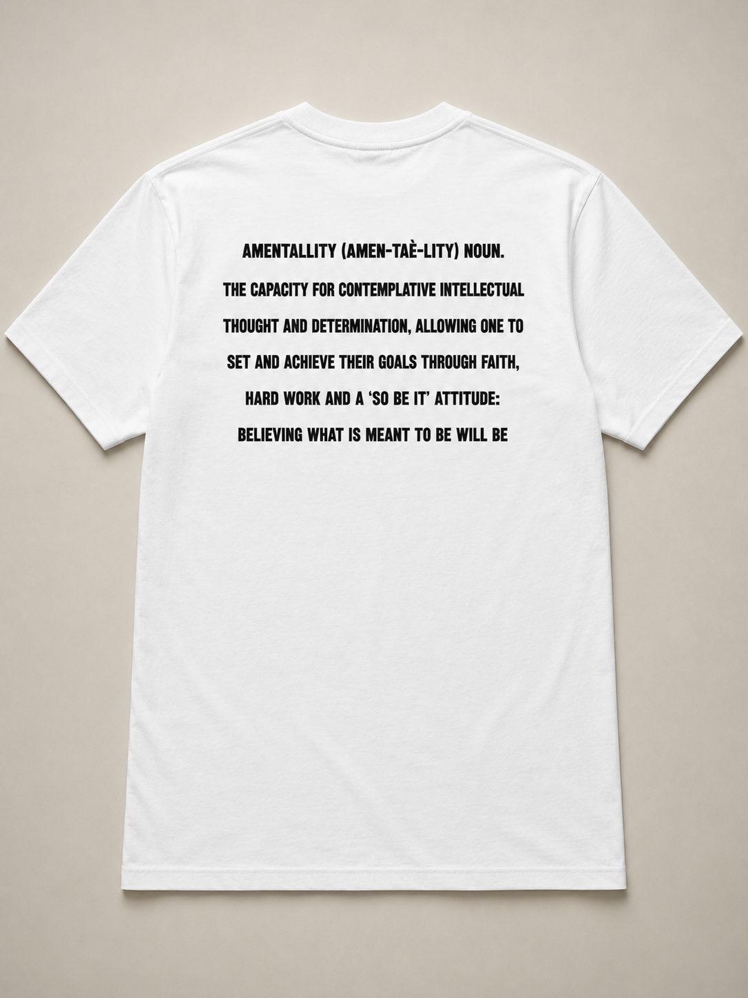 AMENtallity Define-White Tee(Black)