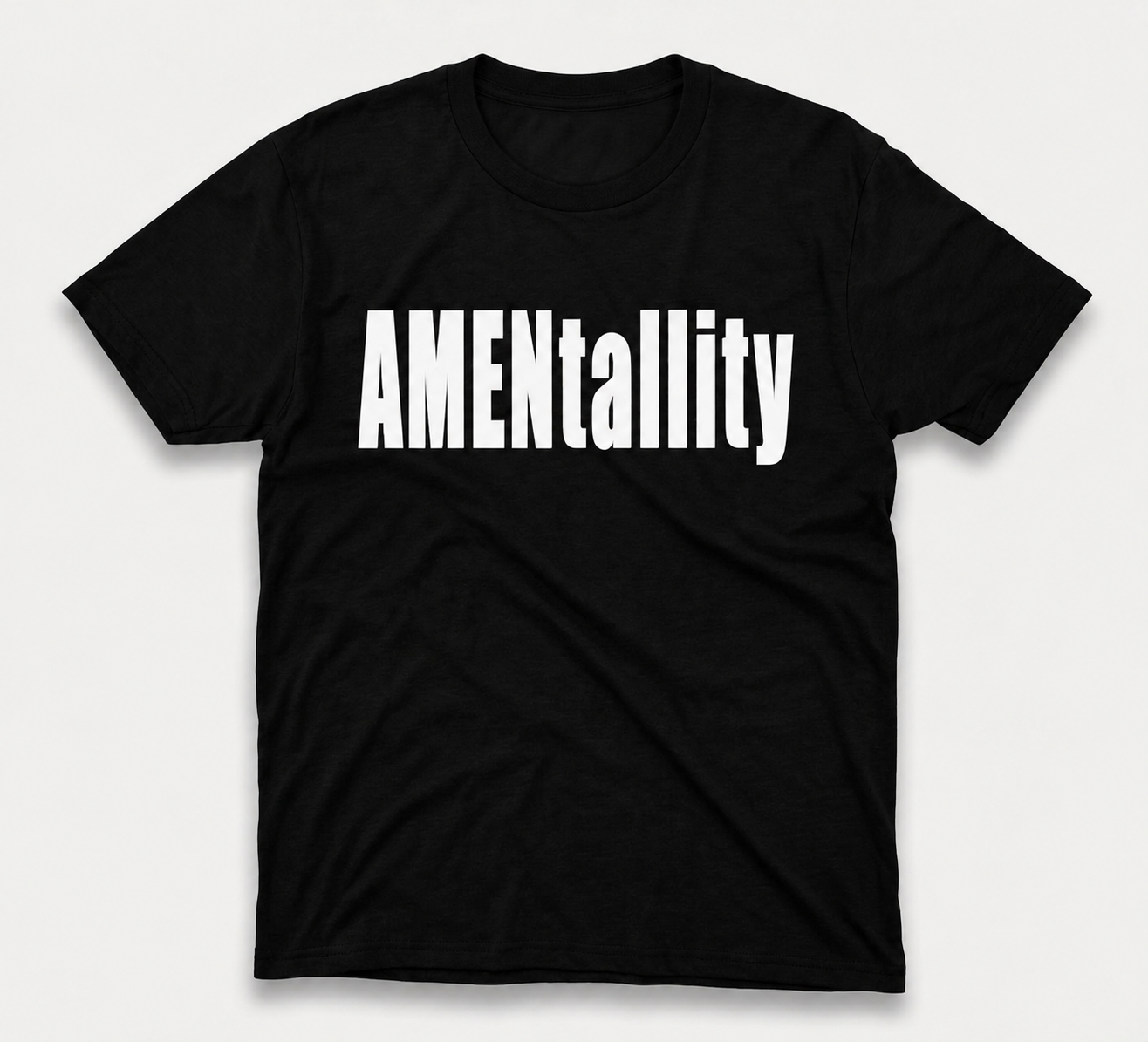 AMENtallity Define-Black Tee(White)