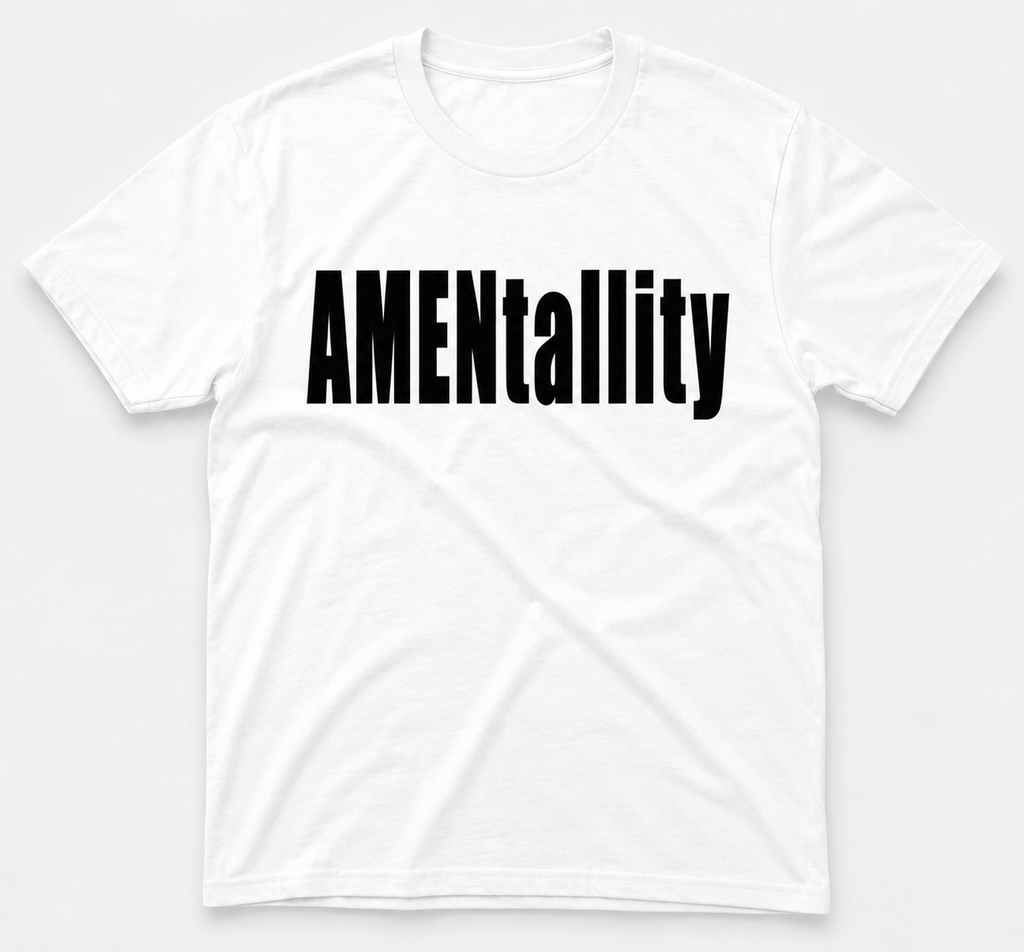 AMENtallity Define-White Tee(Black)