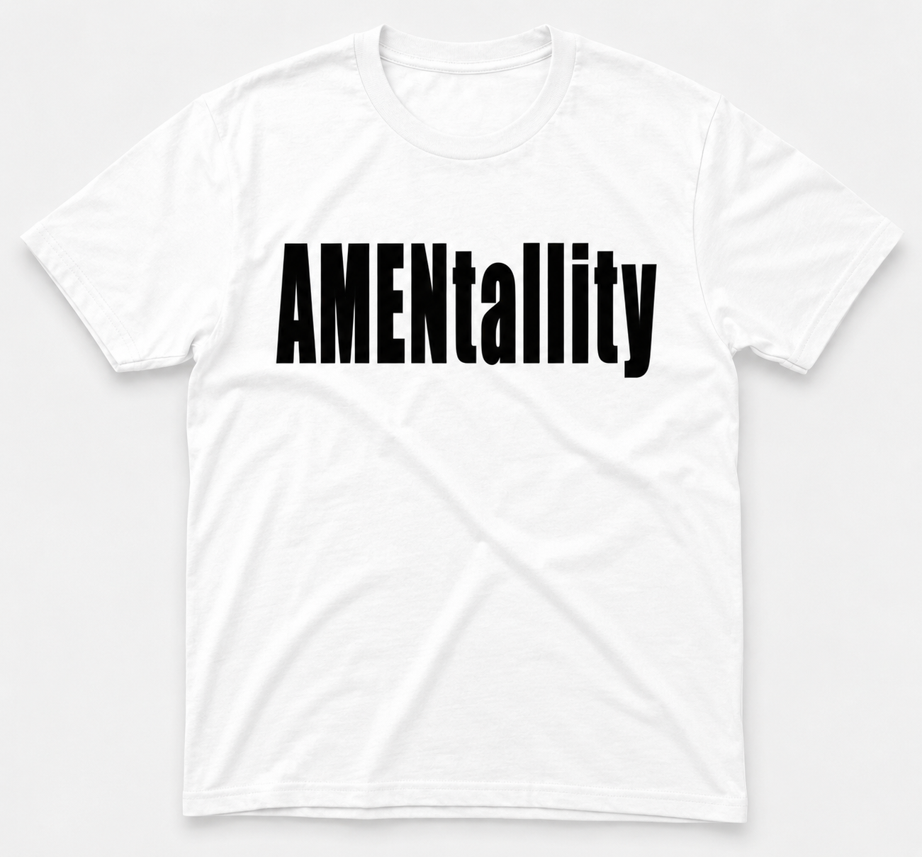 AMENtallity Define-White Tee(Black)